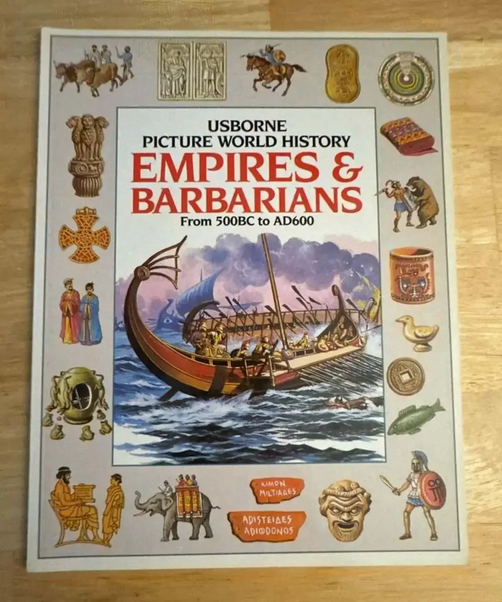 Set of 3 Usborne Picture World History Books: First Civilisations, Empires & Bar